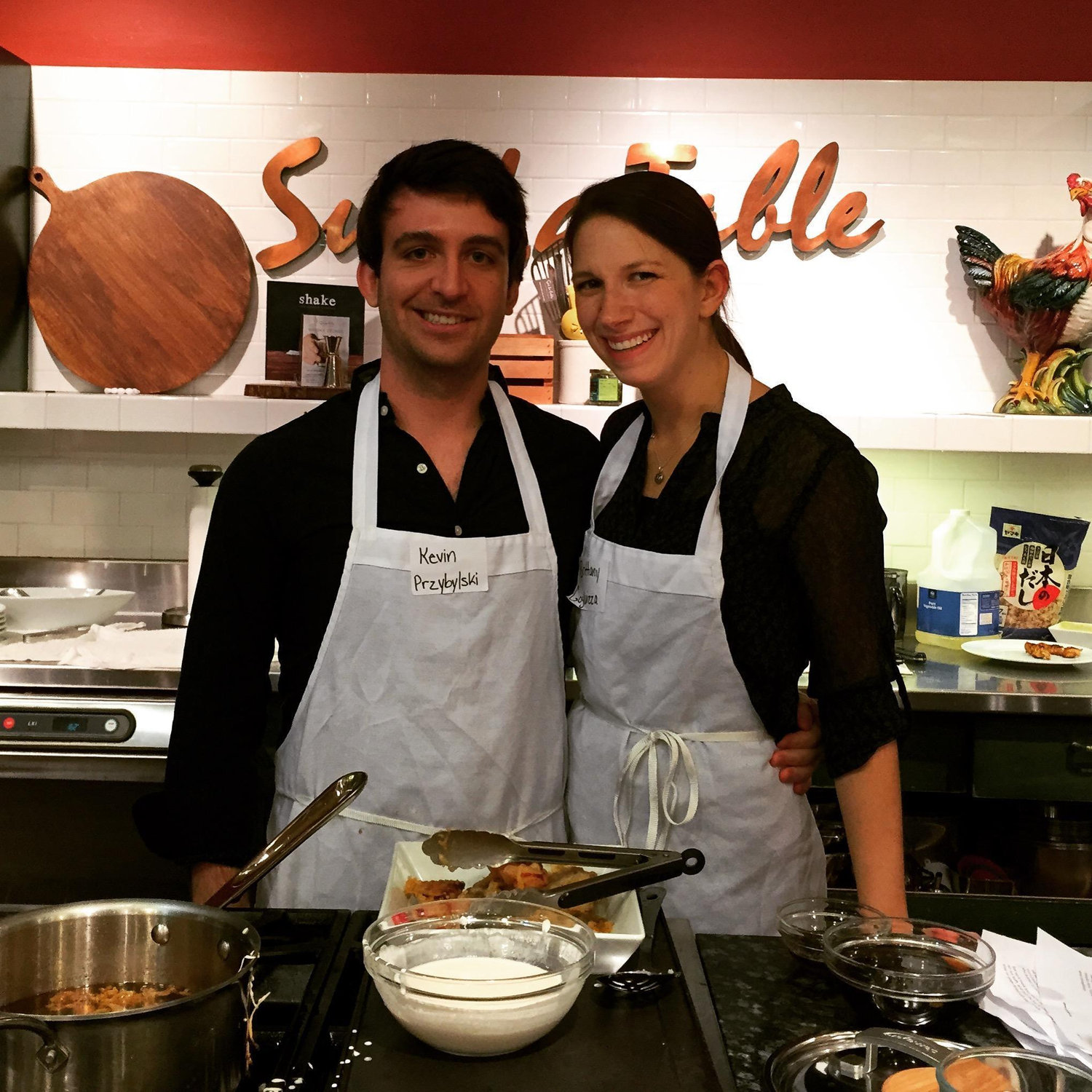 Cooking together, one of the things we do best