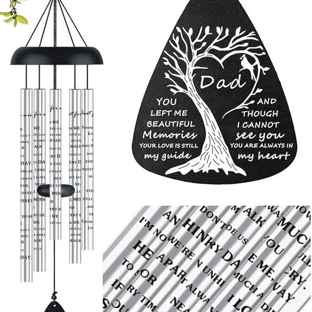Bereavement Memorial Sympathy Gifts for Loss of Dad Father, Memorial Sympathy Wind Chimes for Loss of Father Sympathy Gift, in Memory of Dad Loved One Gifts Ideas