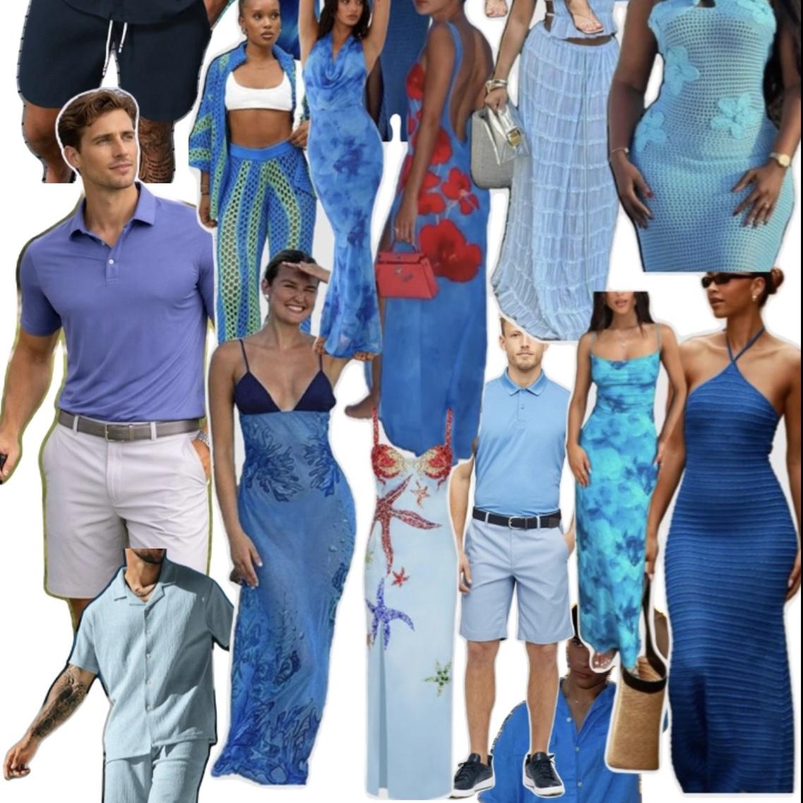 Welcome Cocktail Party: We’re kicking off the celebration with a Something Blue Party! Please wear blue attire - any shade of blue works: navy, baby blue, turquoise, royal blue, & anything in between!