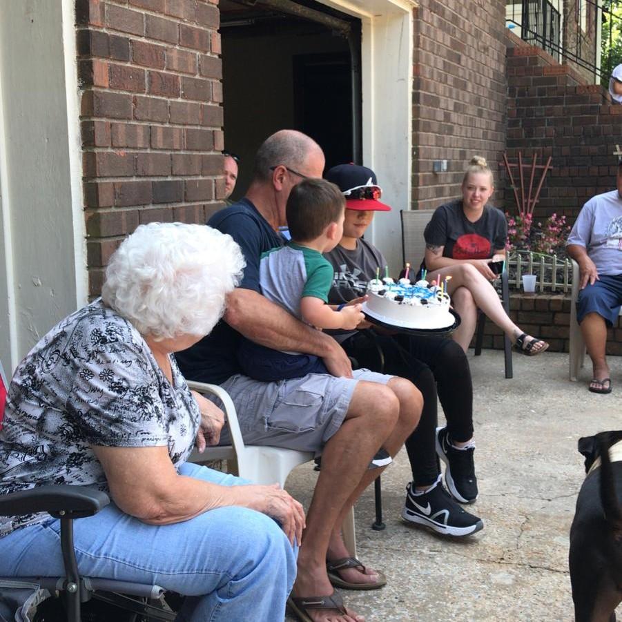 Celebrating Tyler's and Mike's birthdays, Sept 2020