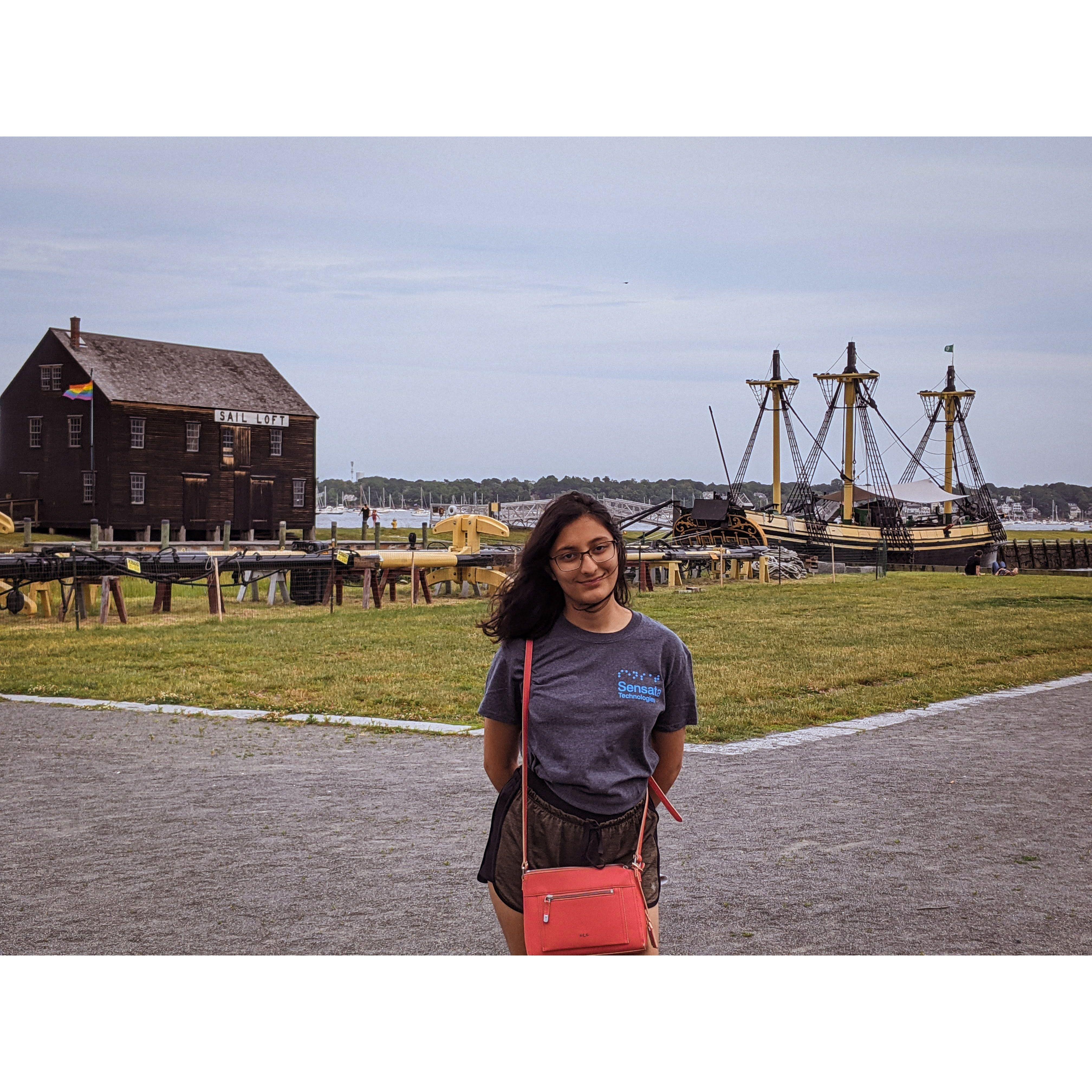 Exploring the sights at Salem, MA, June 2021