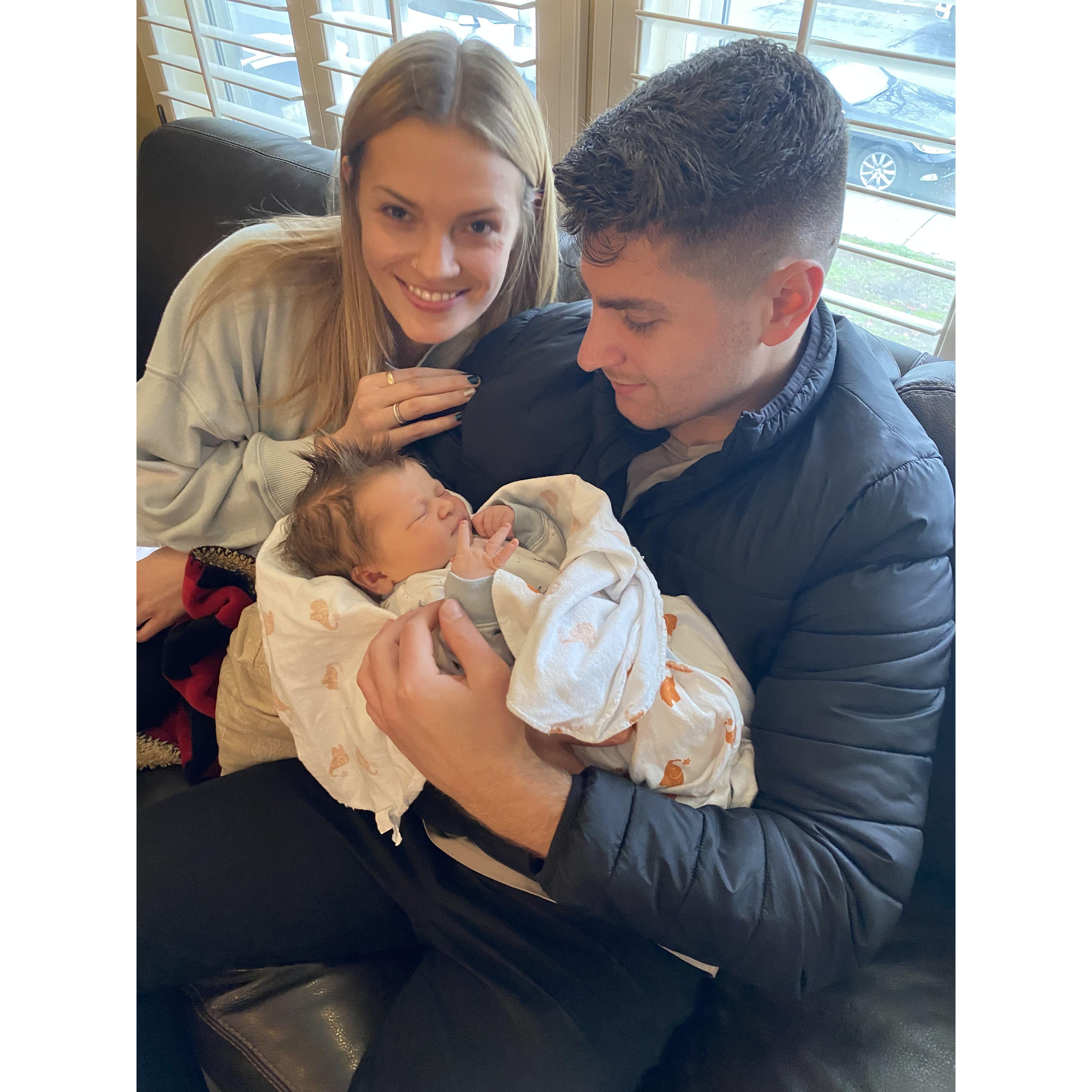 Meeting our first Nephew, Dean in January 2023