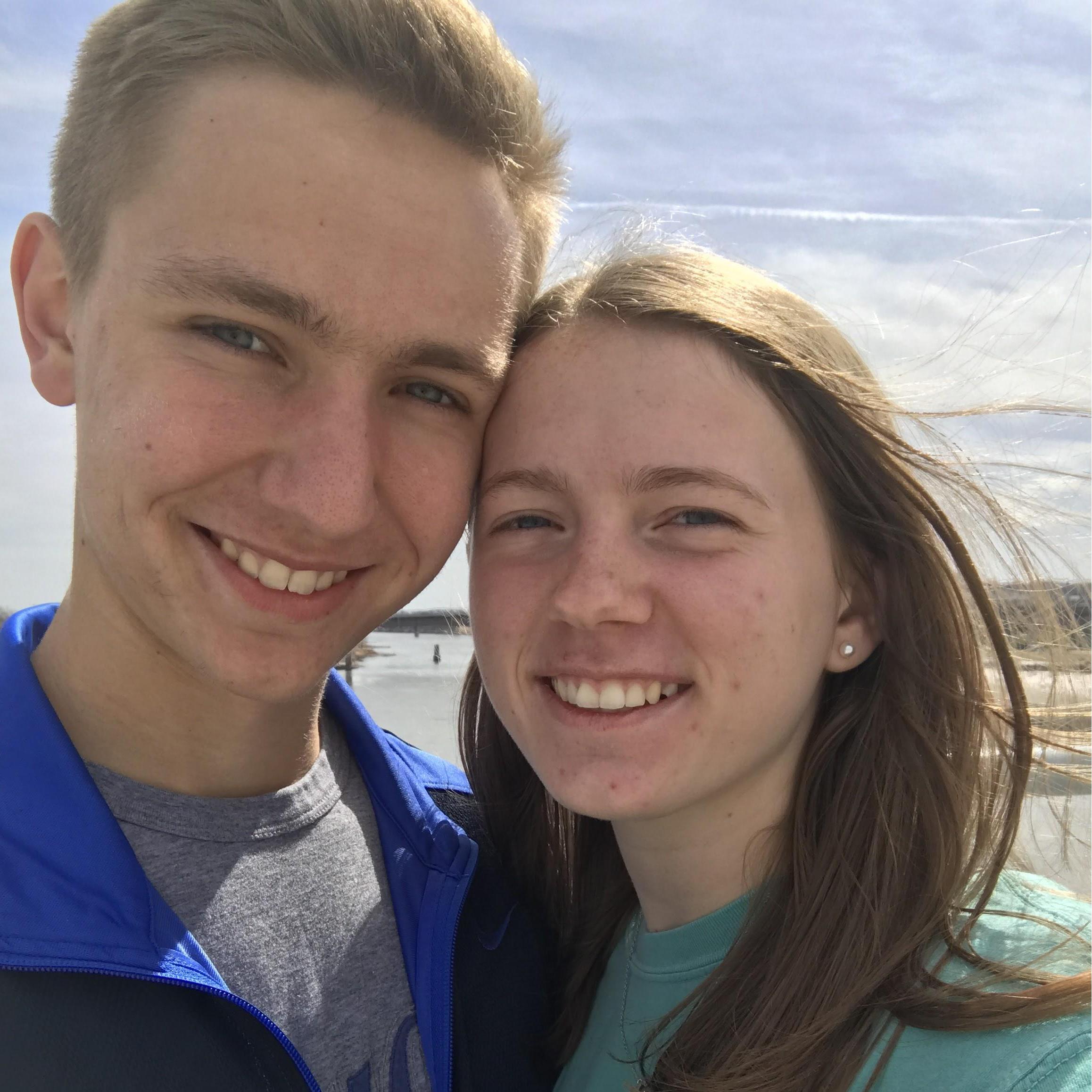 Elizabeth's first time visiting Tanner in Omaha during freshman year of college (2017)