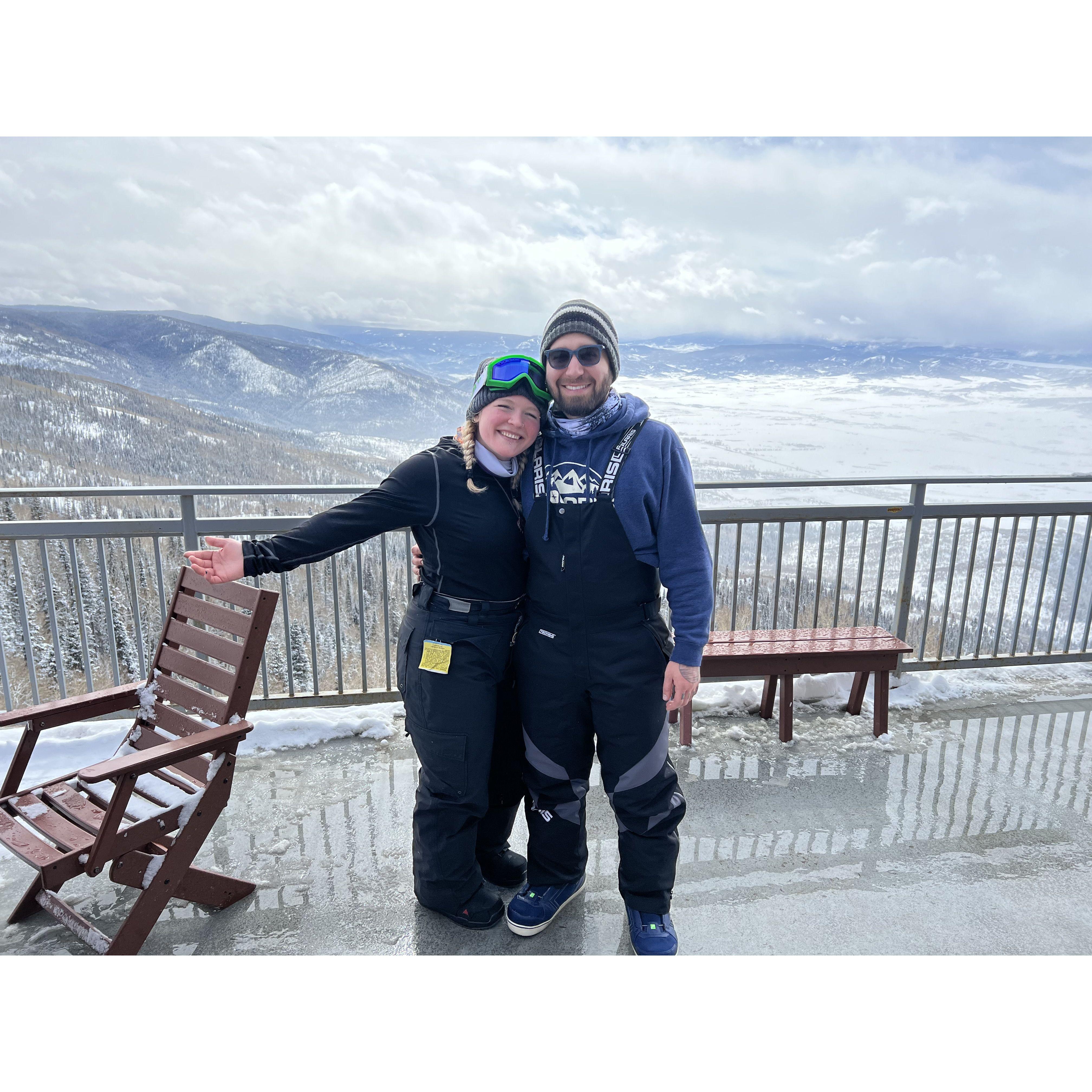 Snowboarding in Steamboat Springs, CO     - February '22