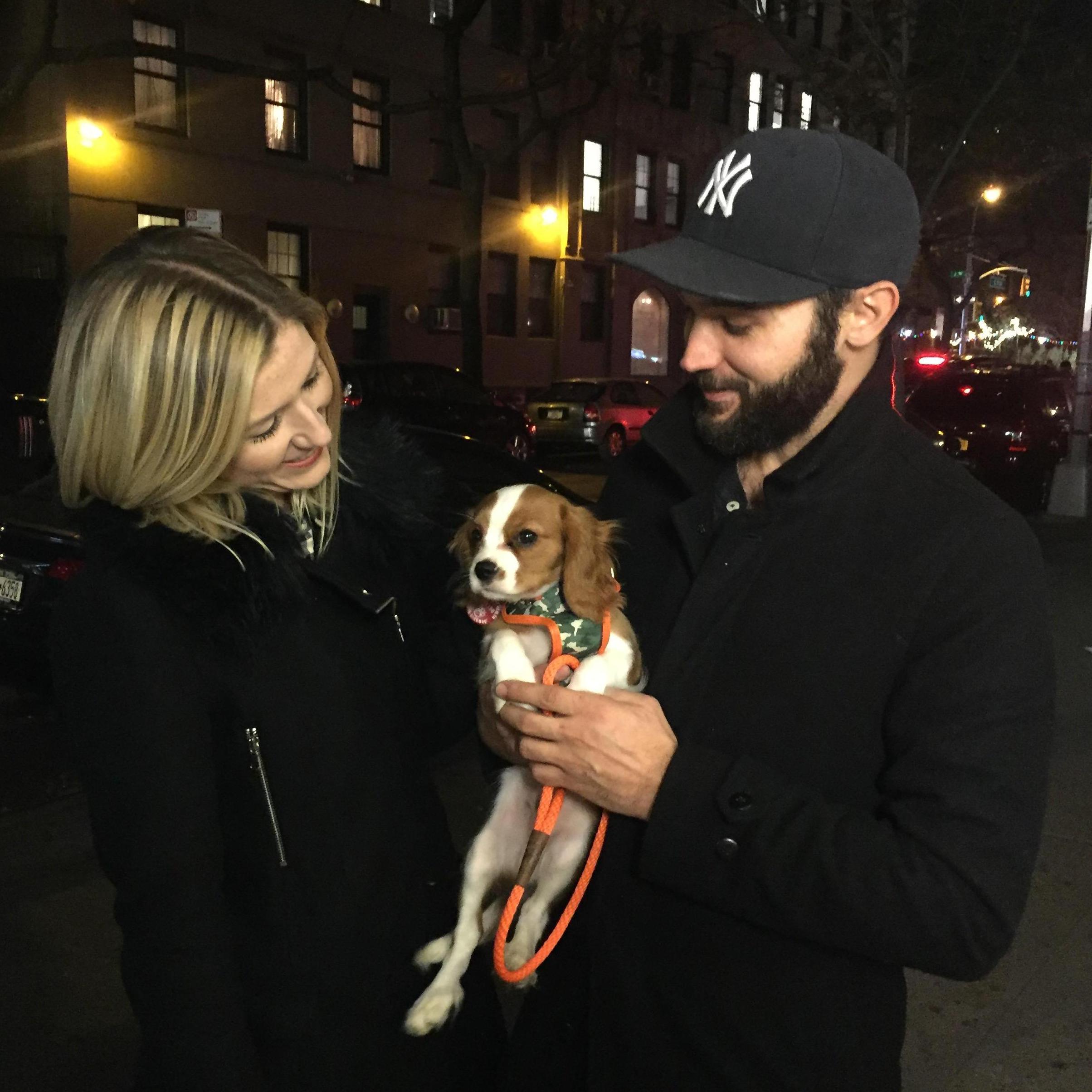 Dylan's first walk outdoors