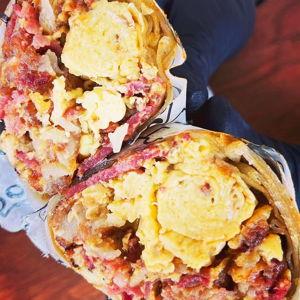 Breakfast burritos in San Diego