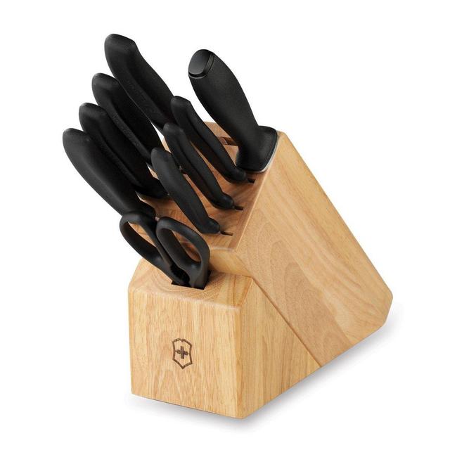 Victorinox Swiss Army Cutlery Swiss Classic Knife Block Set, 10-Piece