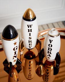 Jonathan Adler Set of Rocket Decanters