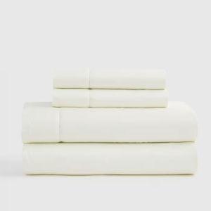Signature Giza Cotton Sateen Sheet Set in Ivory