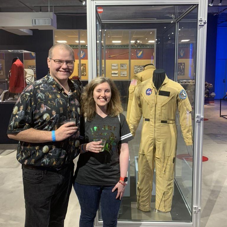From our second date at Science Museum After Hours event.  We both love all things SPACE!