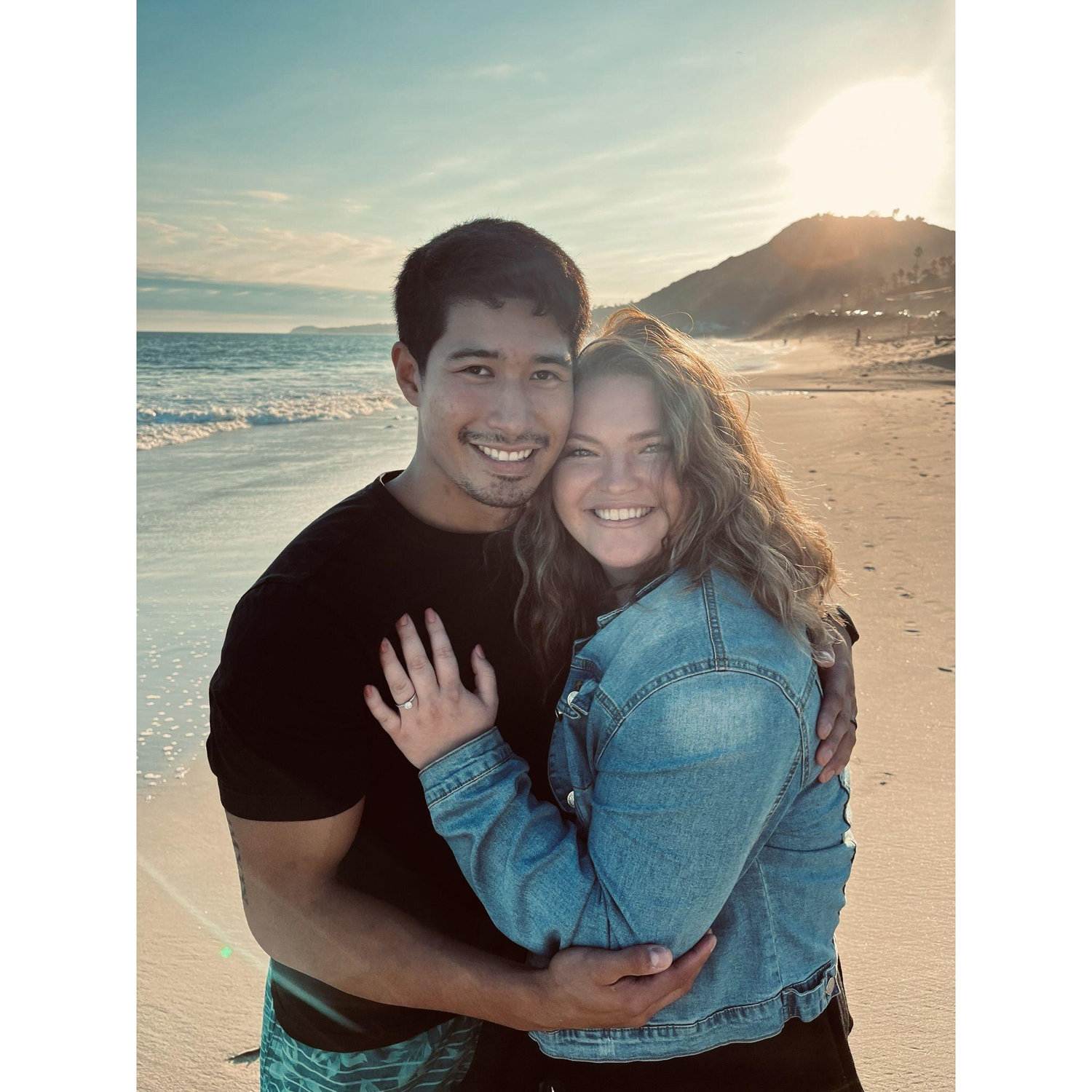 One of the pictures Logan shot for us at the beach in Malibu to announce our engagement!