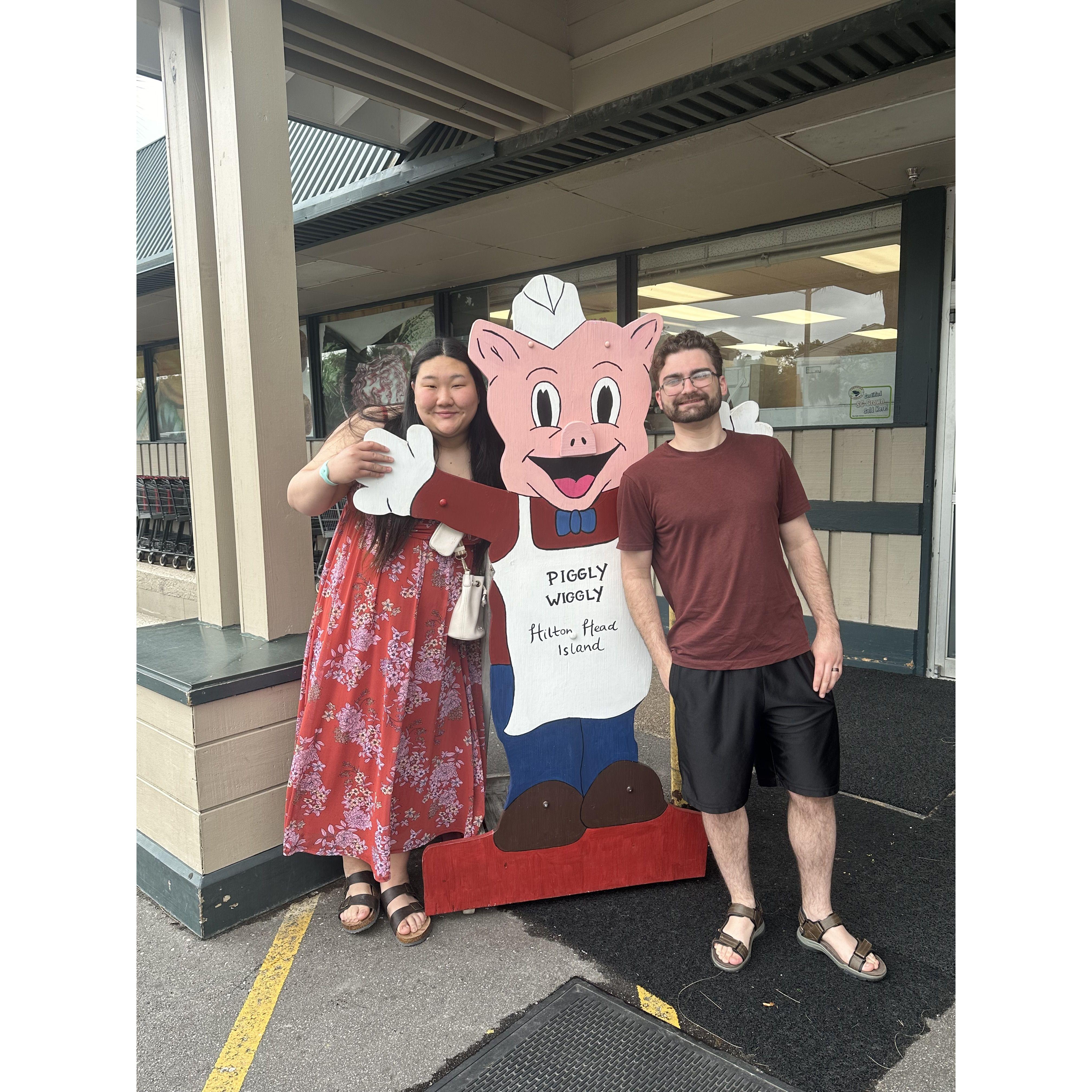 Daeliyus' first time at Piggly Wiggly, yes it was a big deal