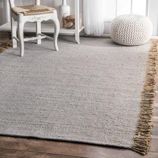 Flatweave Solid Tassel Amalia Rug