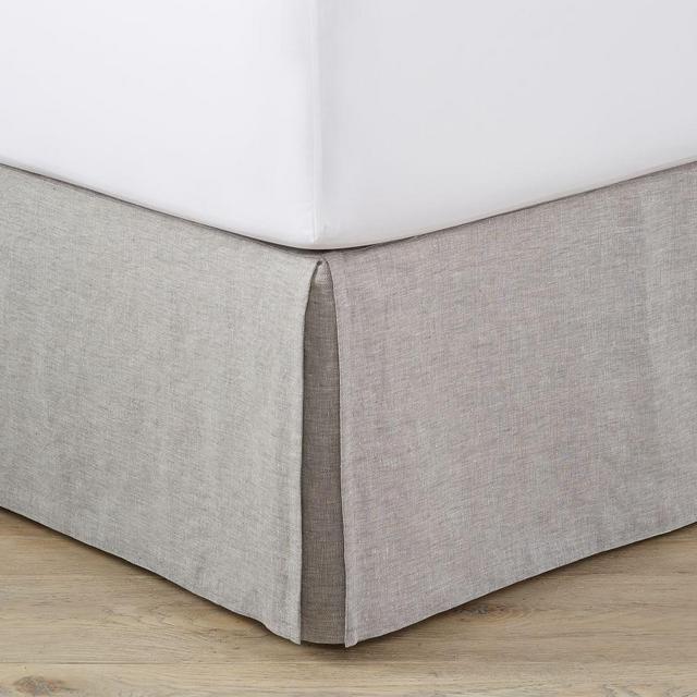 Flagstone Belgian Flax Linen Bedskirt, Cal. King