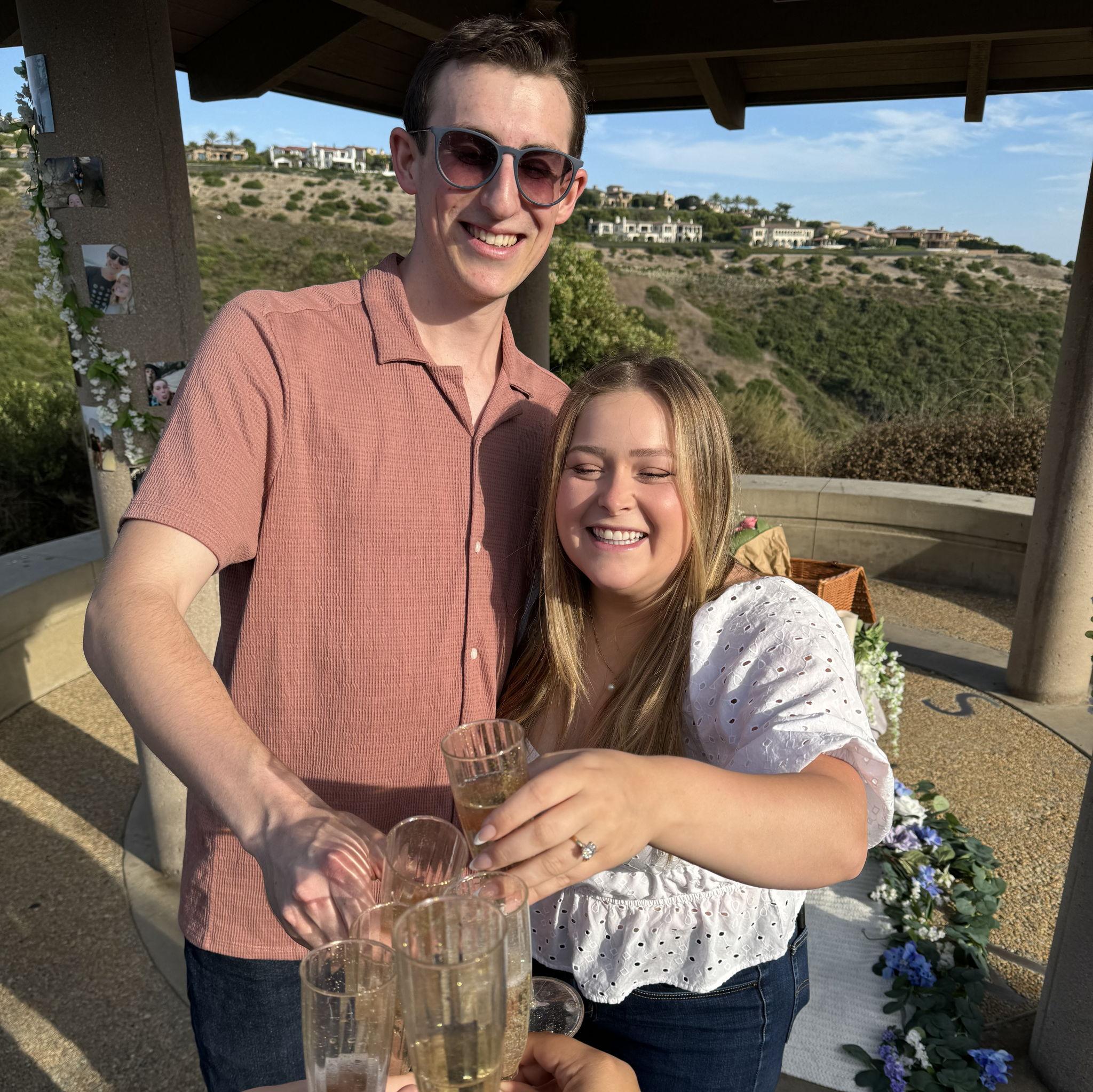 The easiest yes, shared with the friends who mean the world to us.