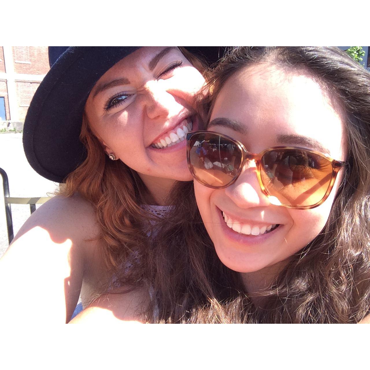 June 2015: Our first Smorgasburg experience together in Williamsburg, Brooklyn with friends realizing we were both foodies.