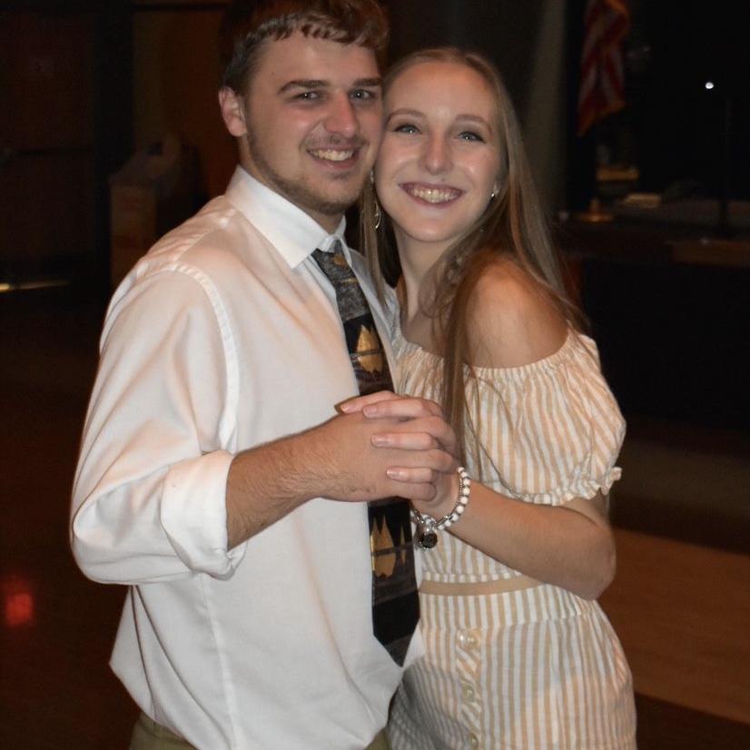 December 2021 - Dancing at the CalU band banquet.