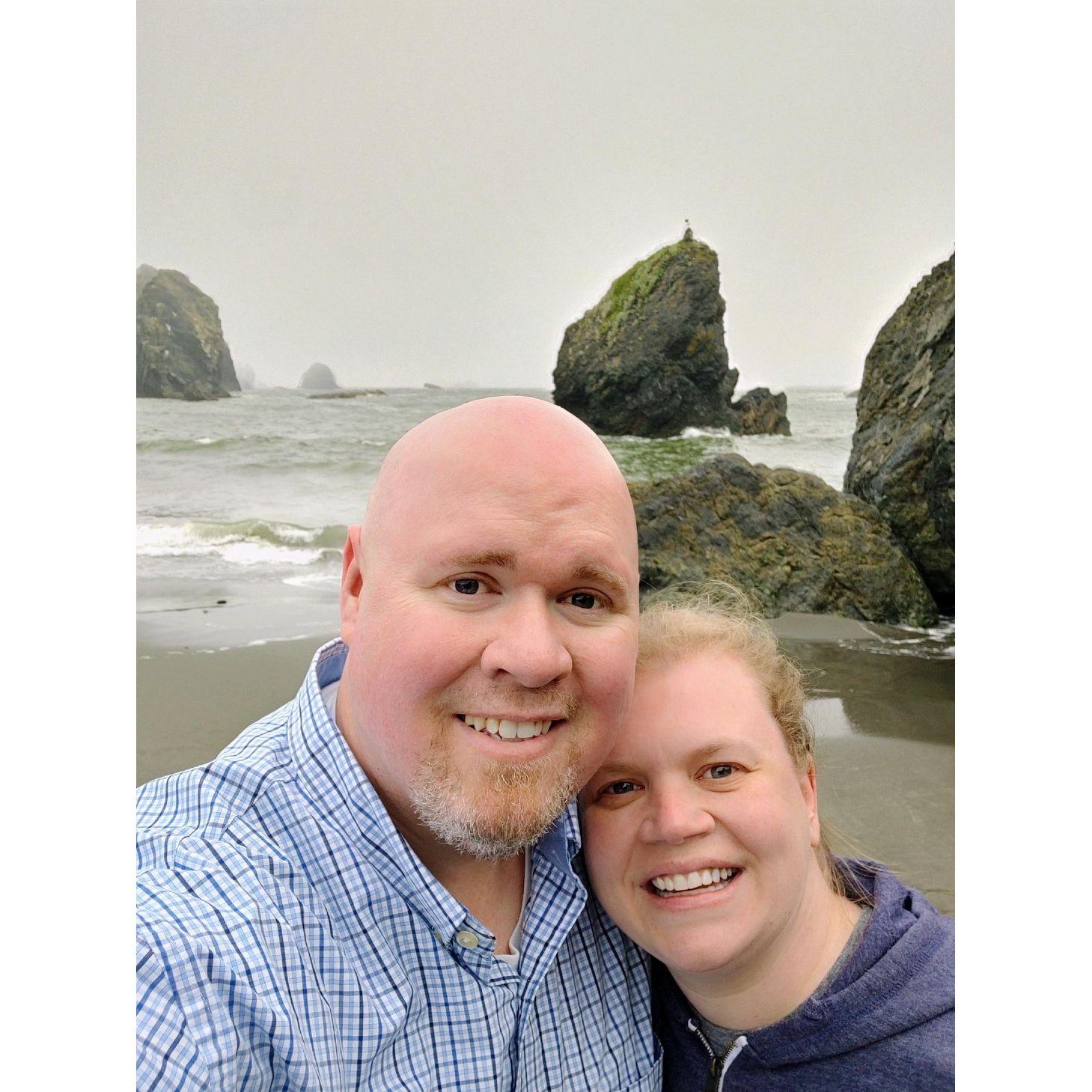 Chad surprised me by driving up to Oregon. Best treat ever!