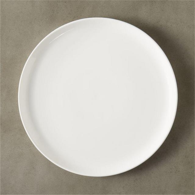 contact white round platter