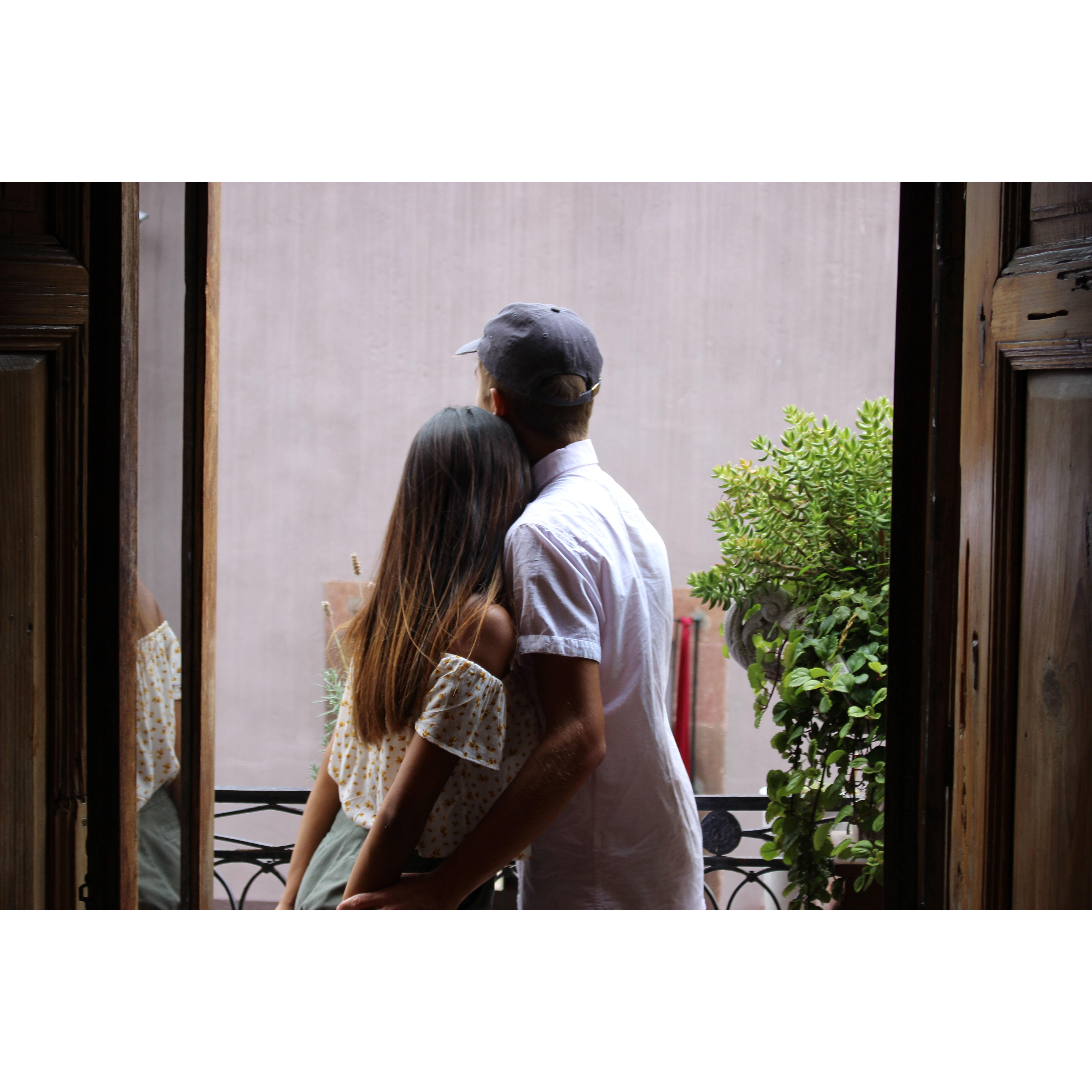 Us in San Miguel de Allende as young lovers.