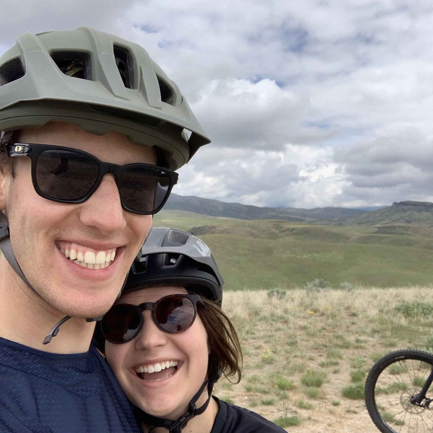 Paul had to tolerate a lot Krista's first year mountain biking....