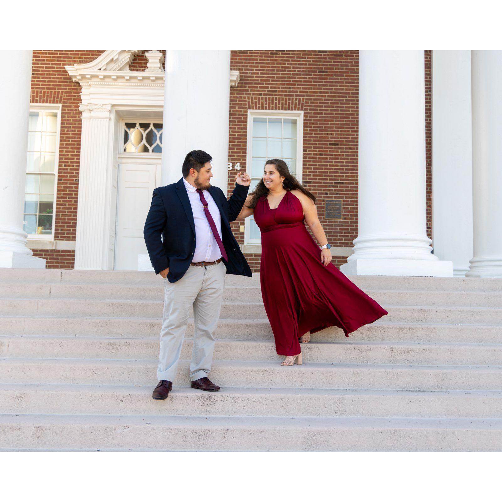 Pictures before PT school gala.