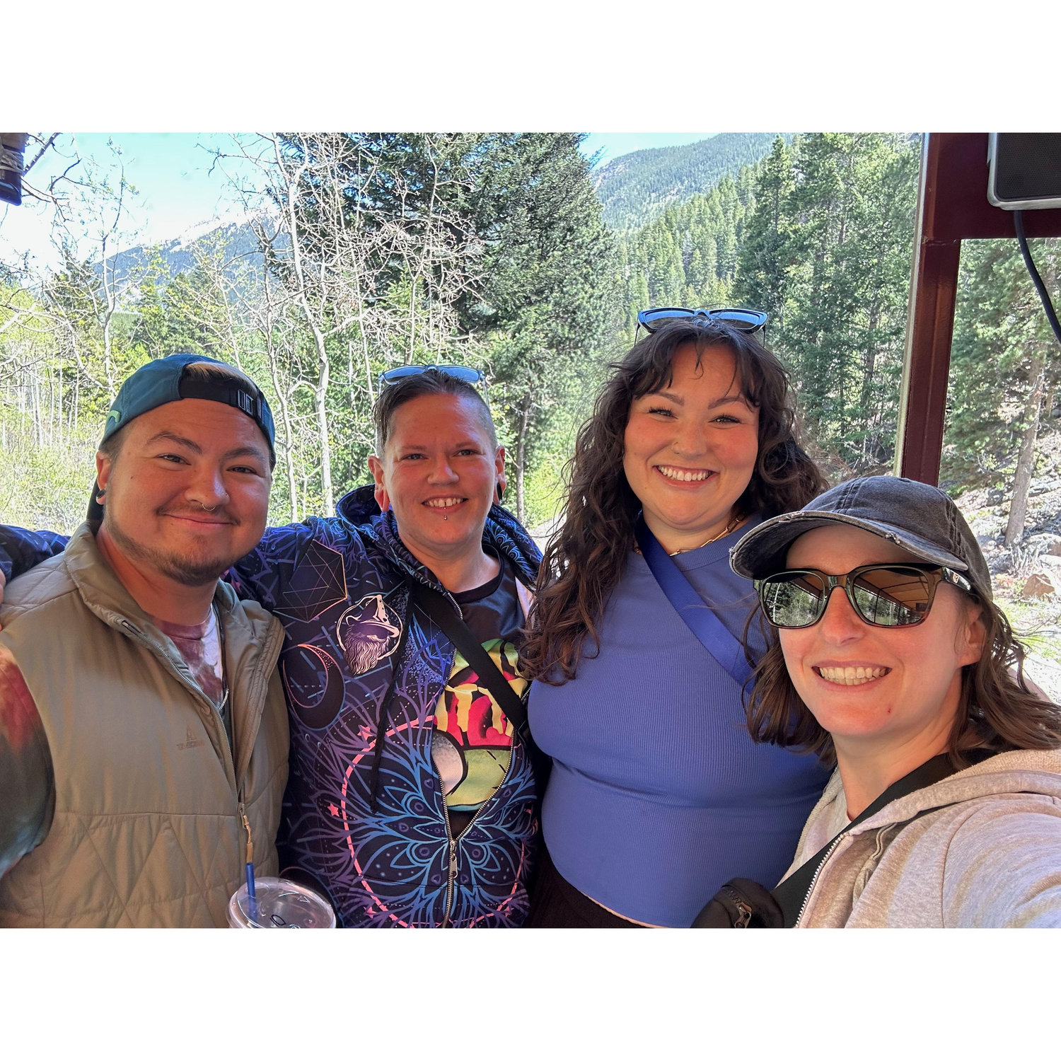 Our officiant made it to CO for a visit!