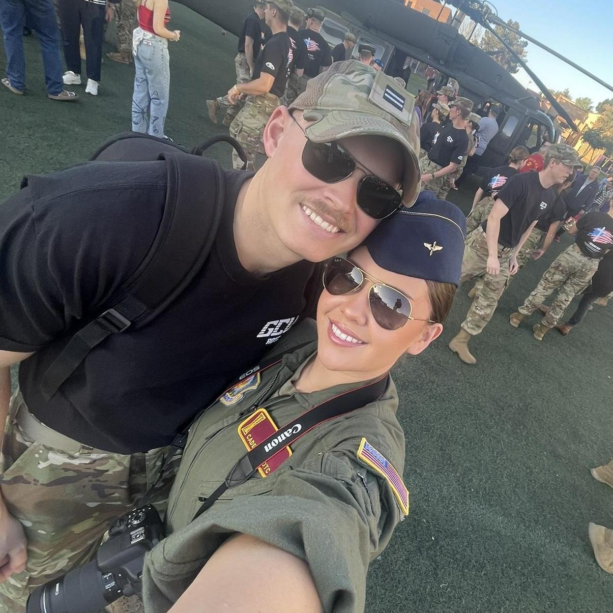 Us at our last GCU Basketball event for ROTC!