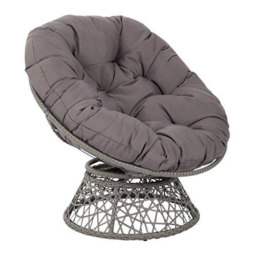 OSP Designs Papasan Chair, Grey