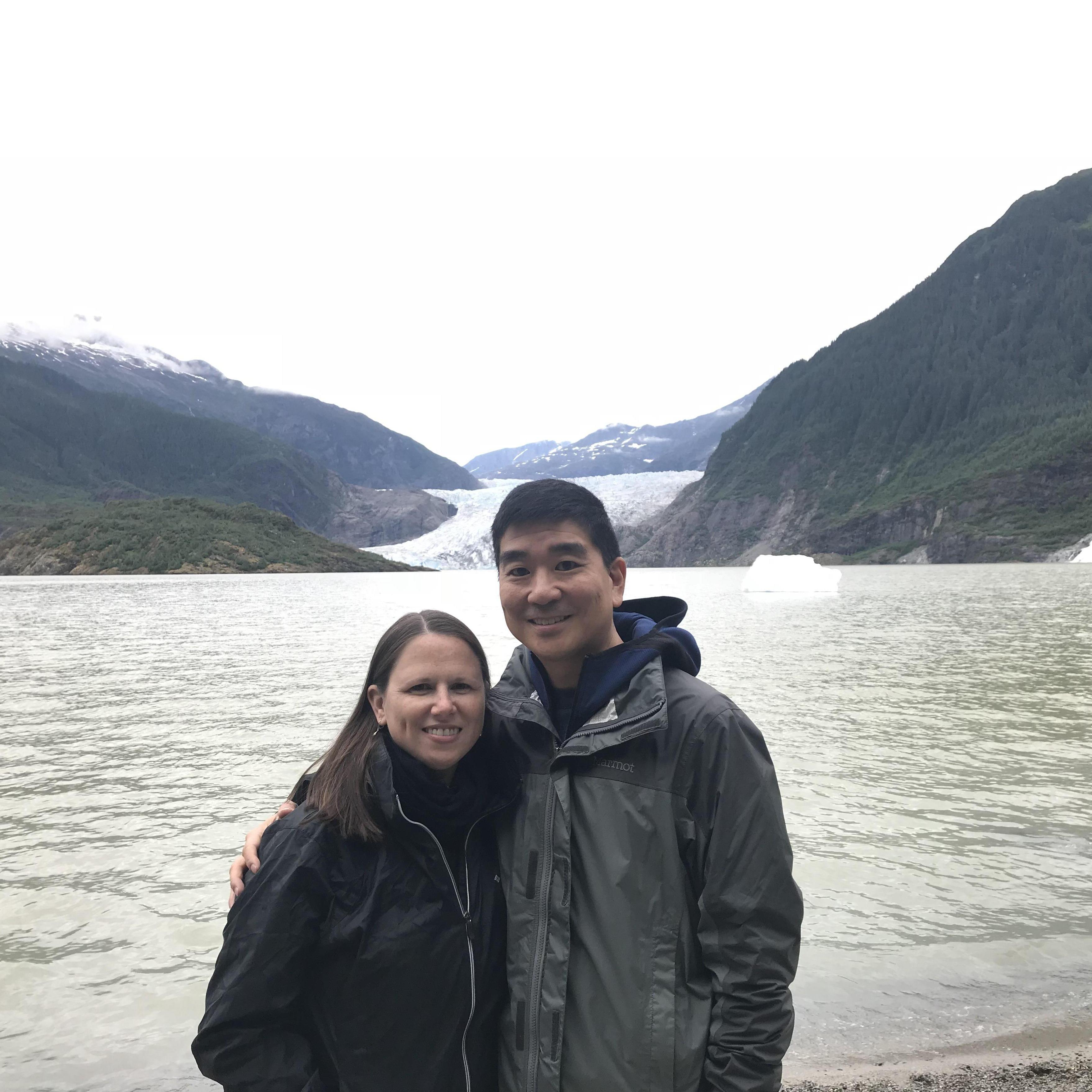 Hello from Mendenhall Glacier in Juneau, Alaska July 2018