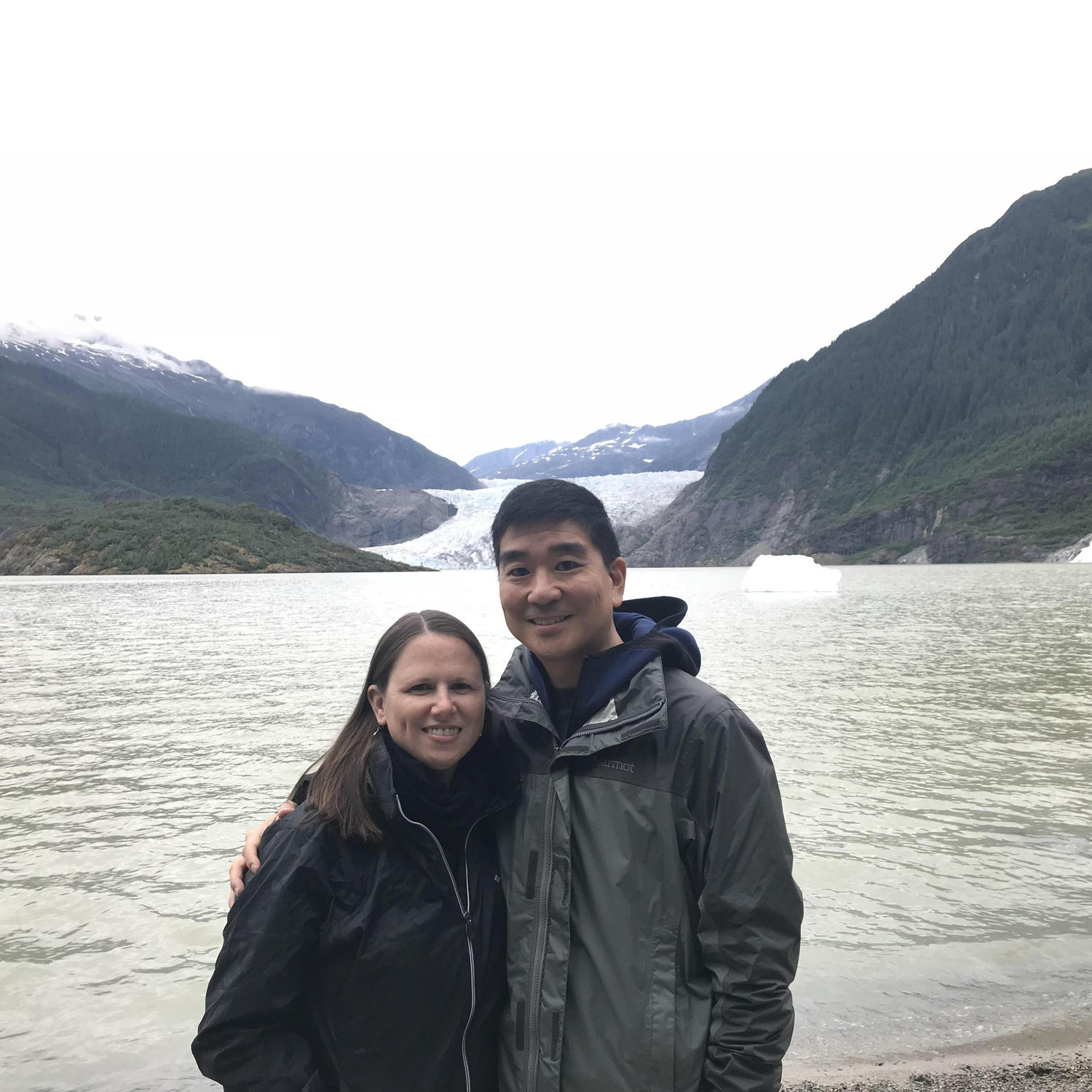 Hello from Mendenhall Glacier in Juneau, Alaska July 2018