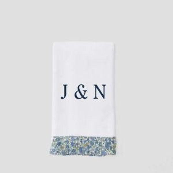 Powder Bath towels pleated, poppy & daisy