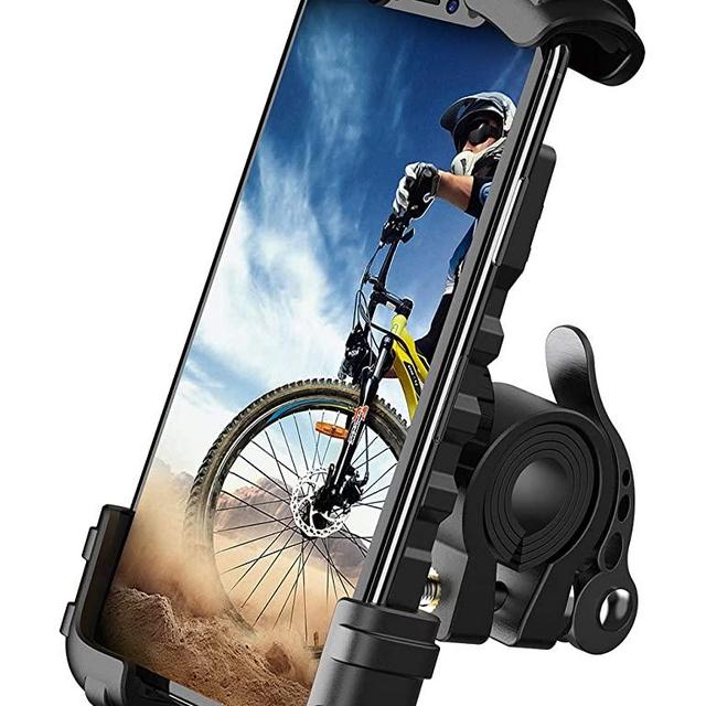 Bike Phone Holder, Motorcycle Phone Mount - Lamicall Motorcycle Handlebar Cell Phone Clamp, Scooter Phone Clip for Phone 11 / Phone 11 Pro Max, S9, S10 and More 4.7" - 6.8" Cellphone