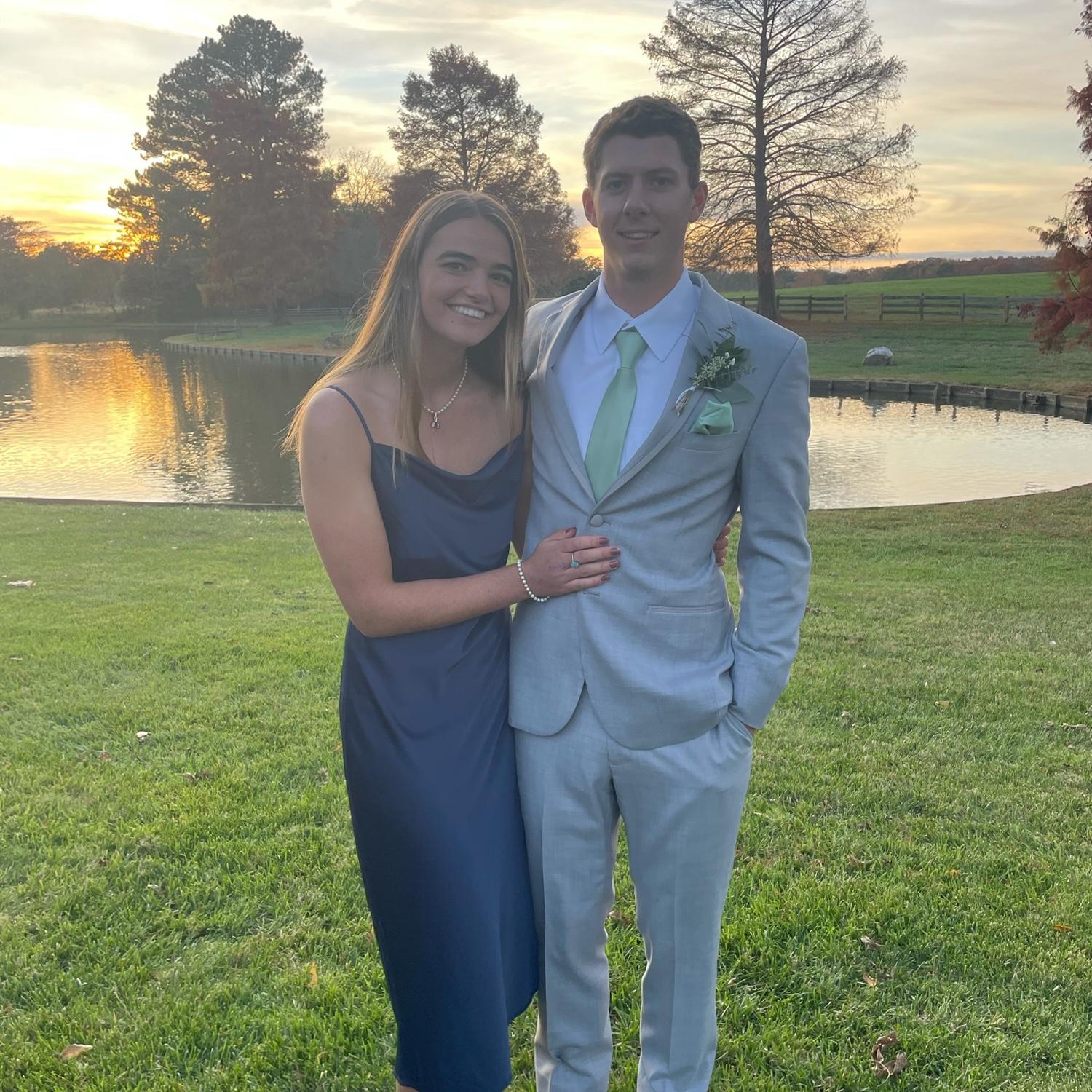Our first date at a wedding in Nashville, NC