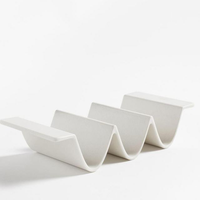 Mason Modern Melamine Taco Holders, Set of 4 - Ivory