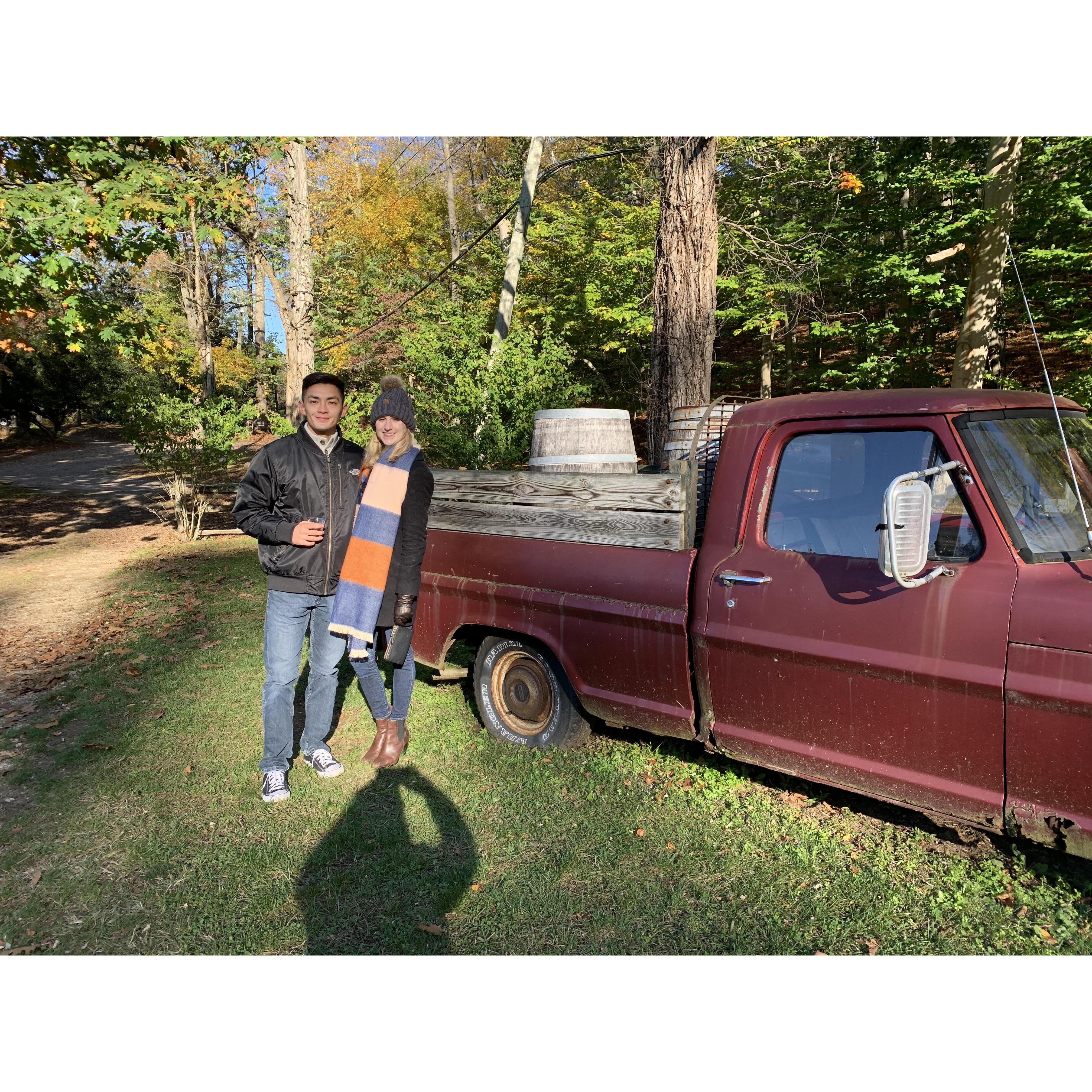 Apple picking on Long Island, 2020