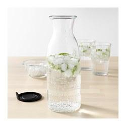 VARDAGEN				Carafe with lid, clear glass