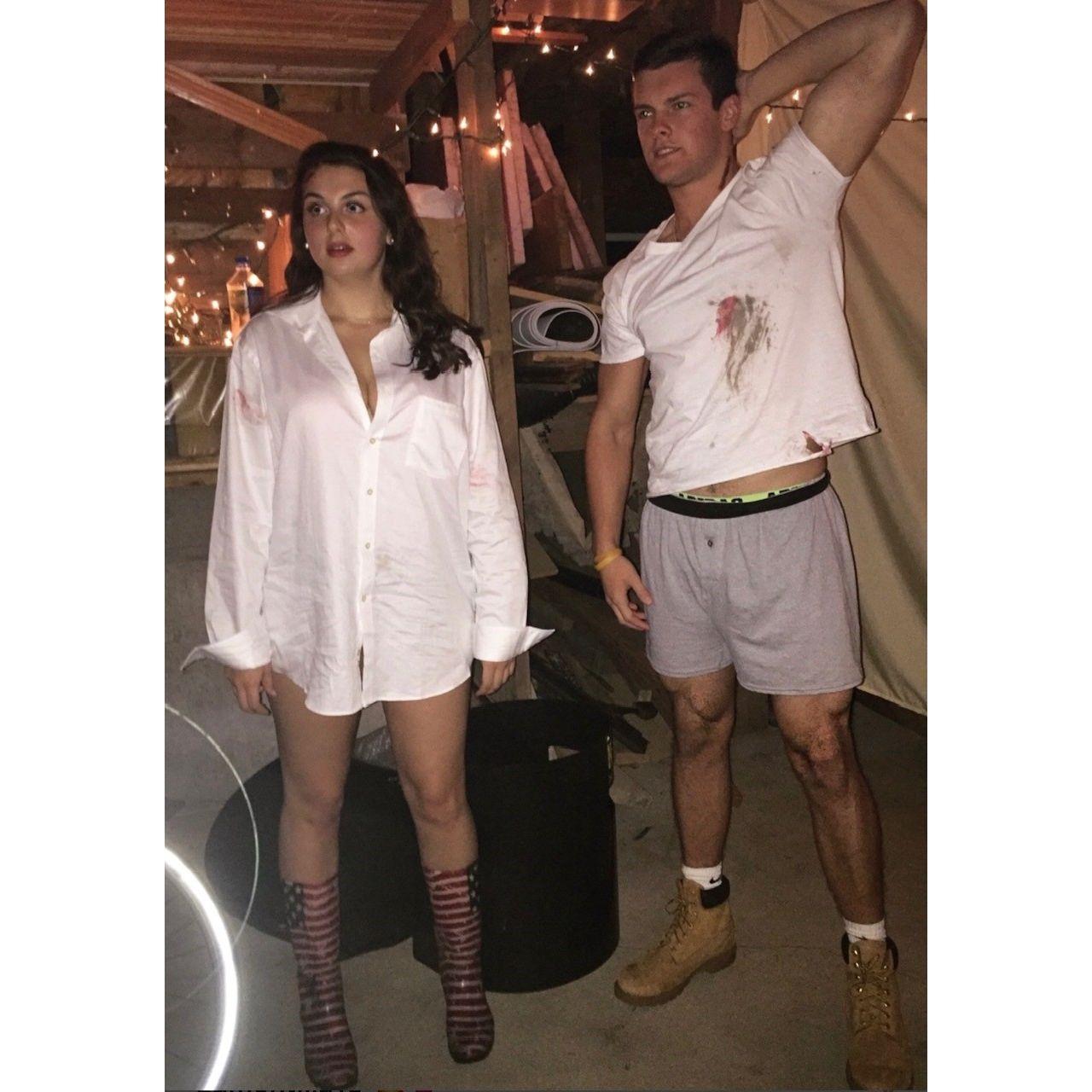 October 2018- Senior Halloween at UMass as Mr. and Mrs. Smith