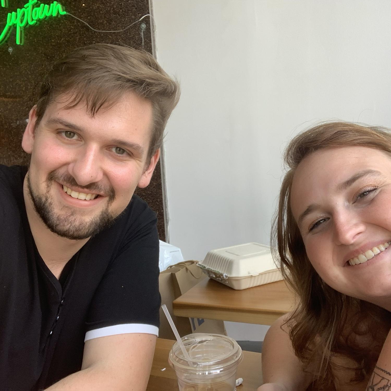 Our first trip downtown