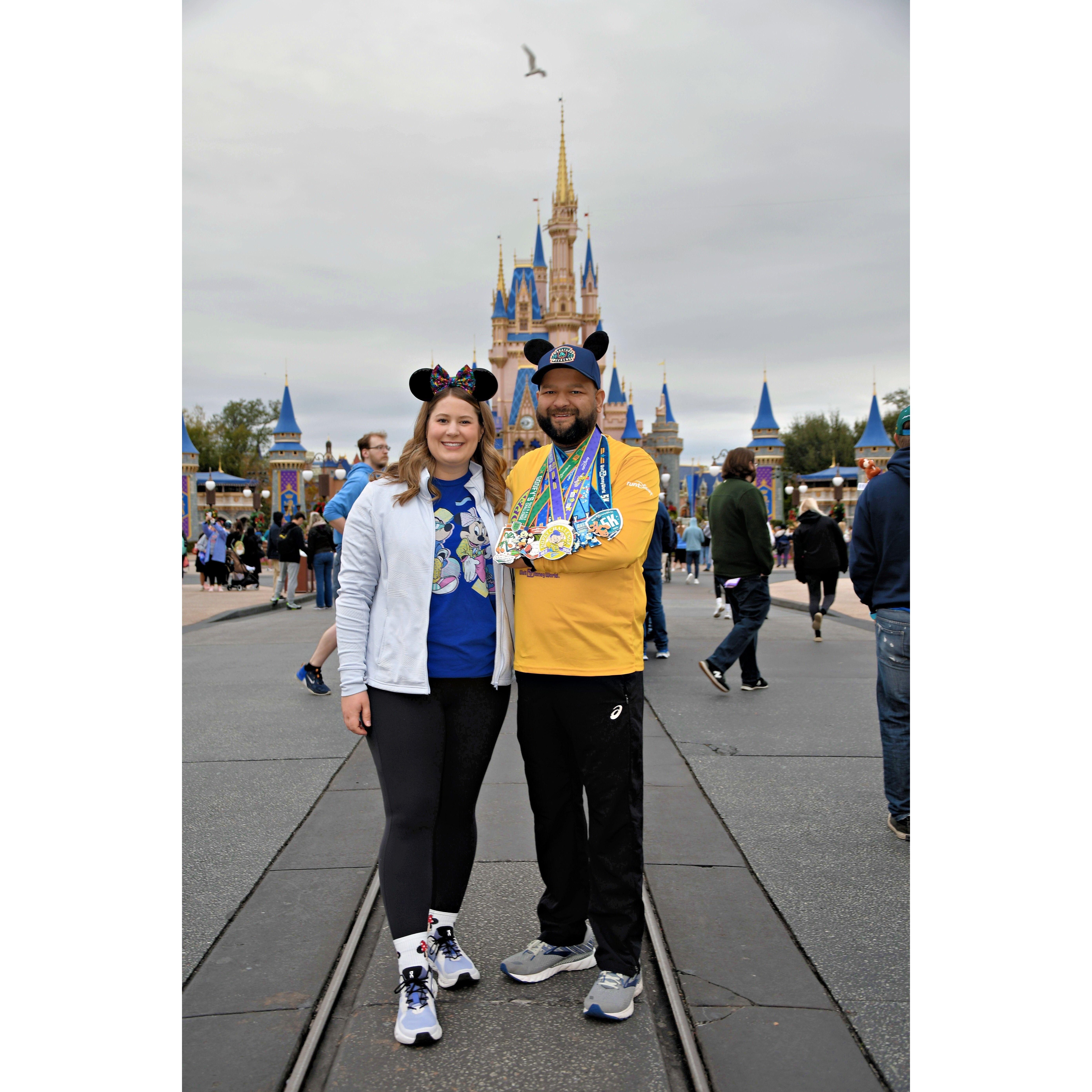 Our first Disney World trip for Marathon Weekend in January 2025. Brian ran 48.6 miles in one weekend!