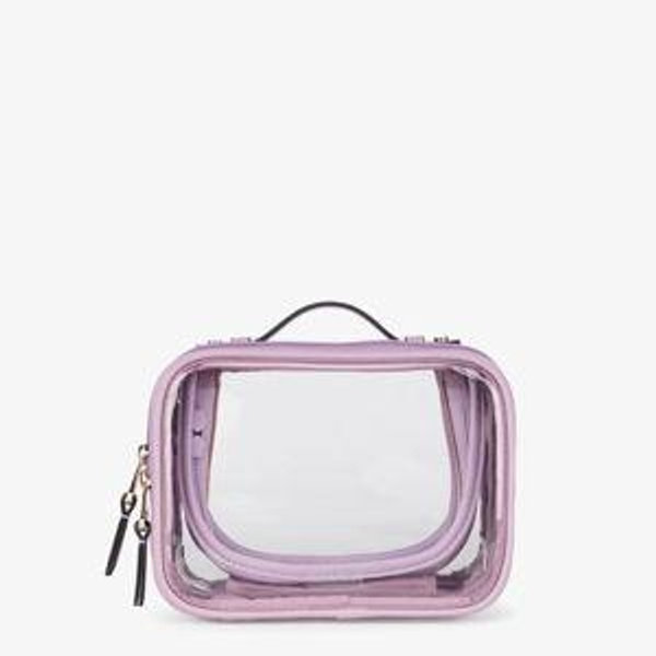 Small Clear Cosmetics Case - Lavender