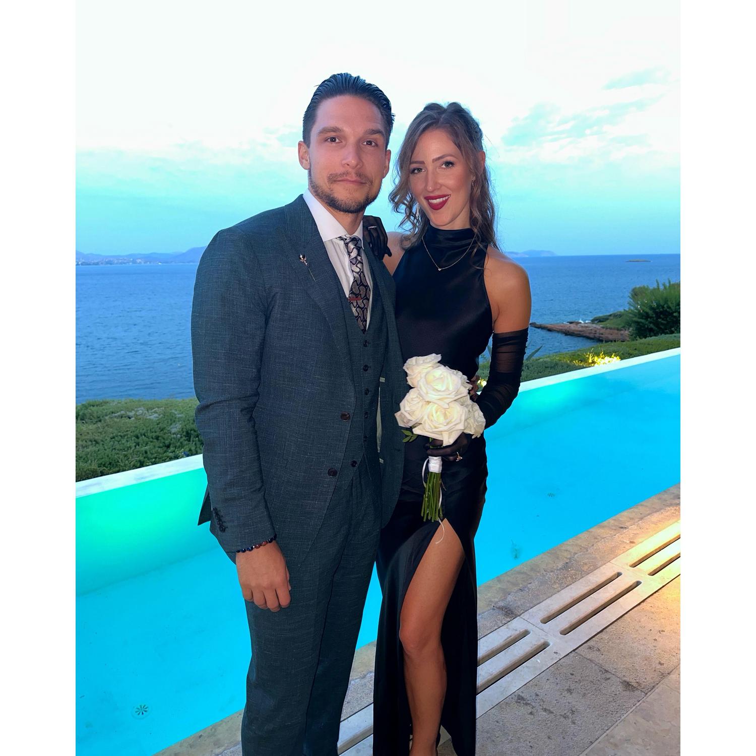 A beautiful night in Athens, celebrating the marriage of two of our best friends