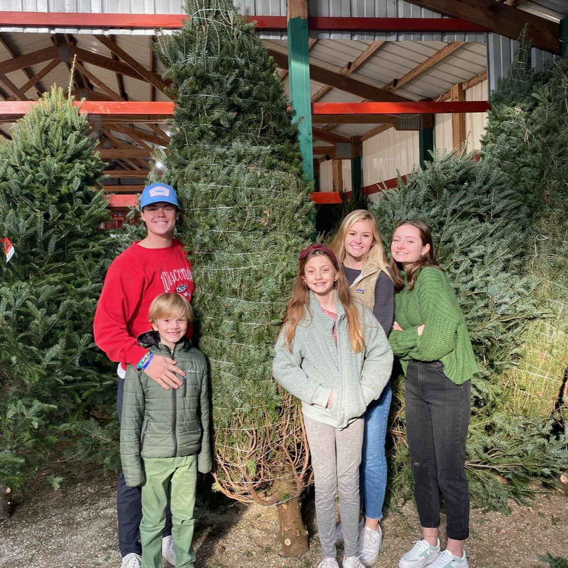 Ben spent Thanksgiving of 2020 in WI and helped us pick out the Christmas tree the next day!