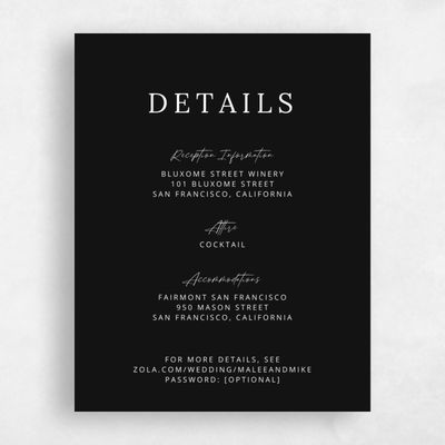 Black Wedding Enclosure - Keanu