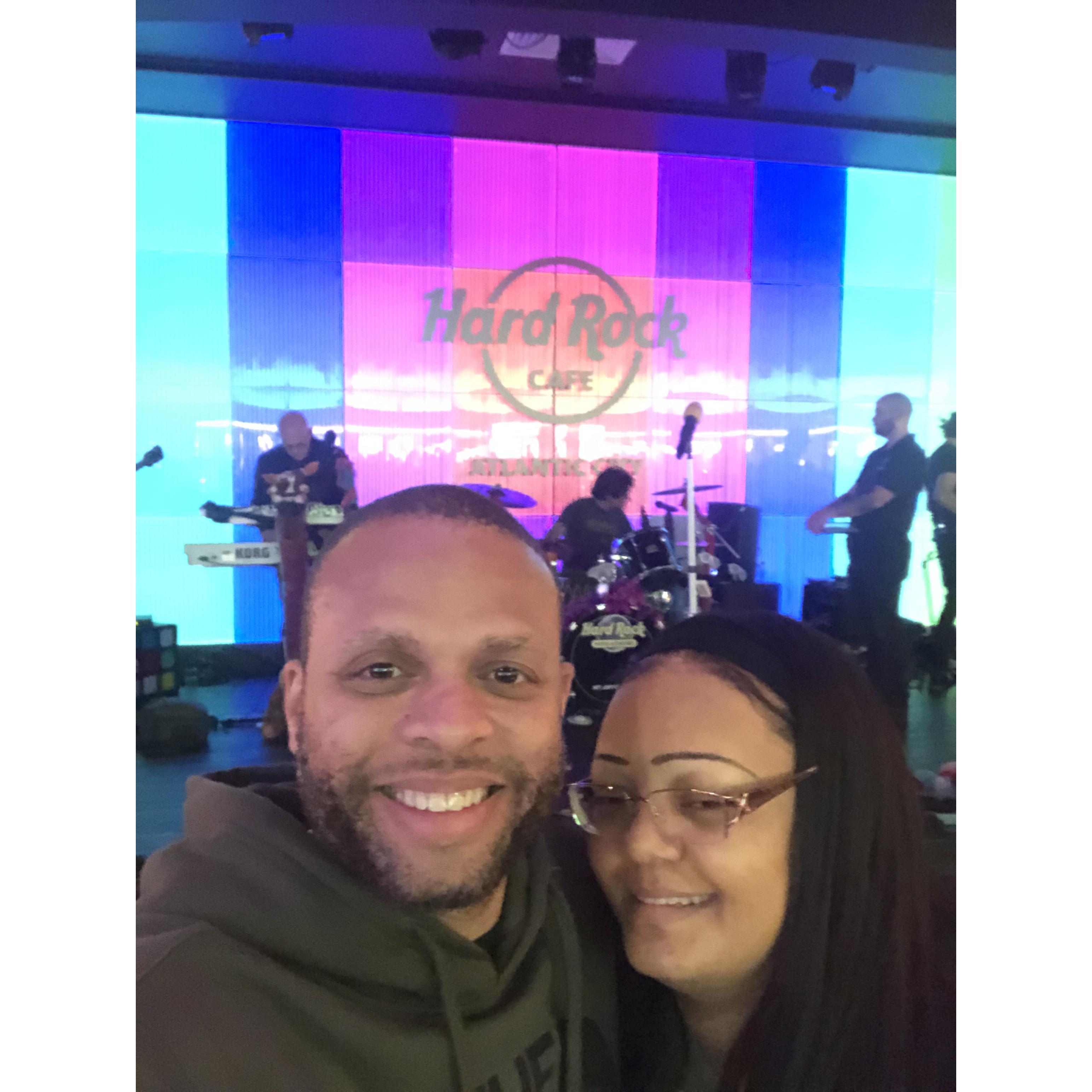 Dinner at the Hard Rock Cafe