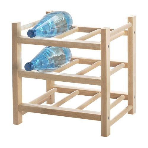 HUTTEN				9-bottle wine rack, solid wood