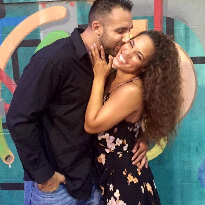 Our very first picture taken as a couple