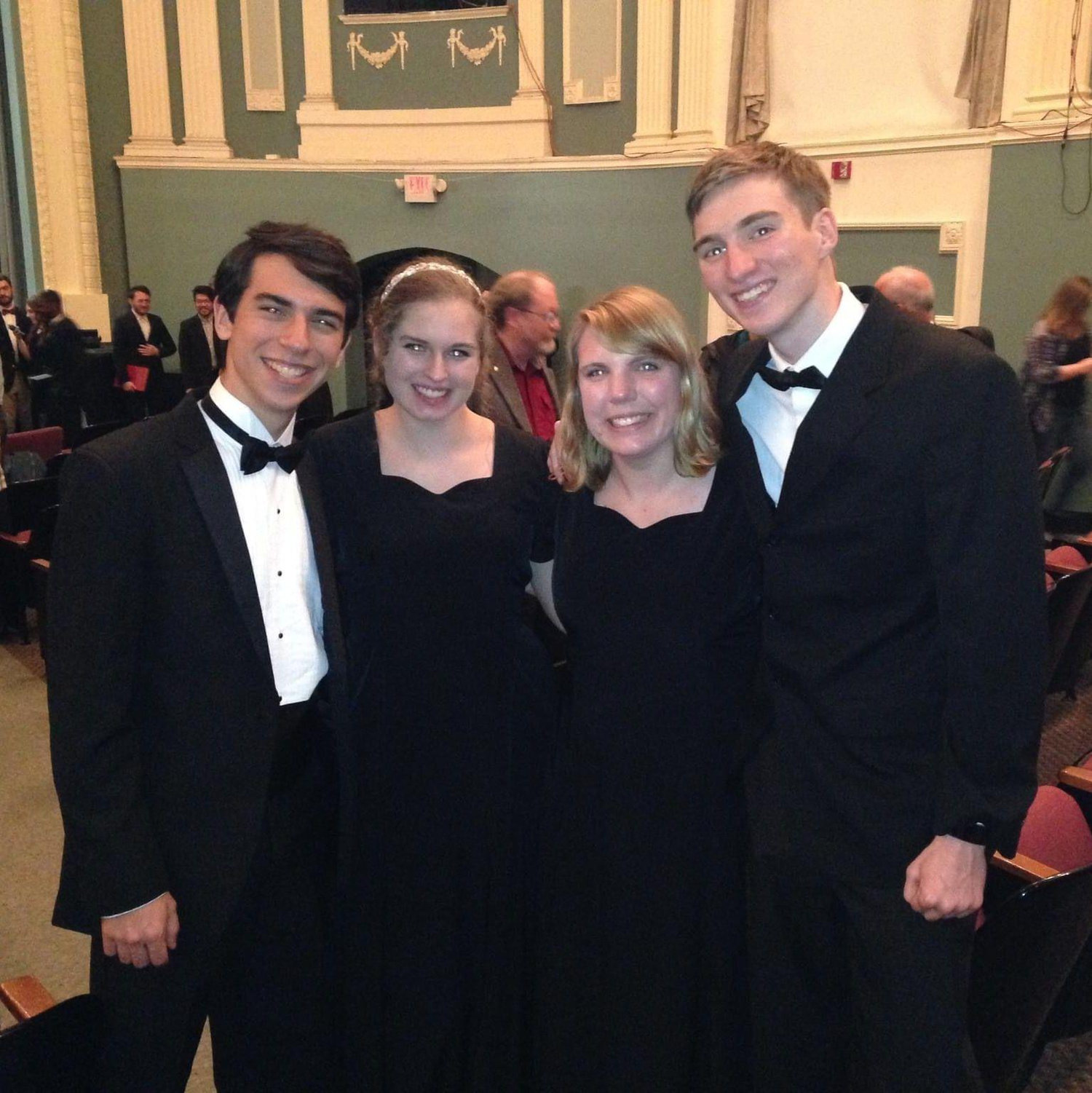 Our very first choir concert together at GCSU, merely Riley and Annabeth's friends that vaguely knew each other