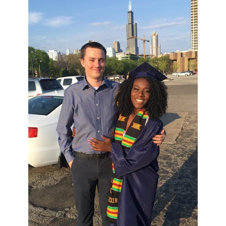The day Ashley graduated with her Bachelor's in Rehab Sciences from UIC in 2018.