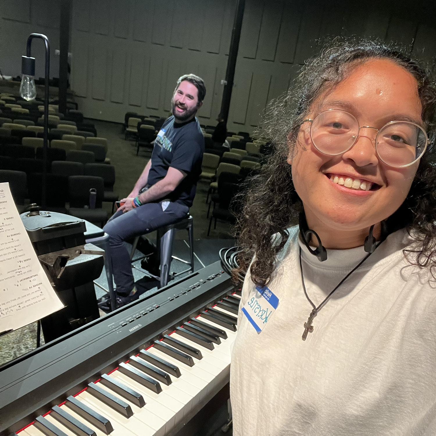 Our first time being on stage together
